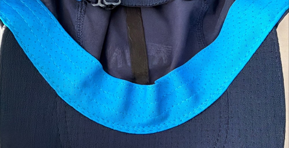 Brooks Run Happy Blue Athletic Running Cap Adjustable OSFA