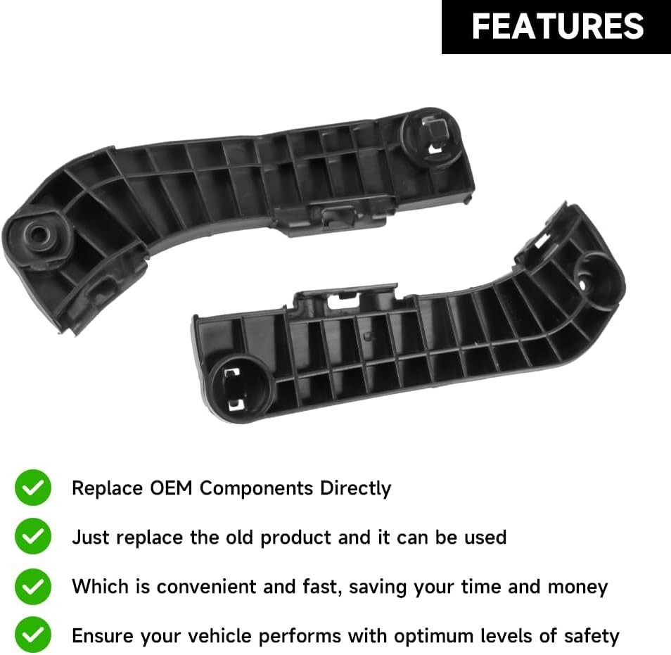 1 Pair Left and Right Side Front Bumper Bracket Bumper Mount Support Bracket - C