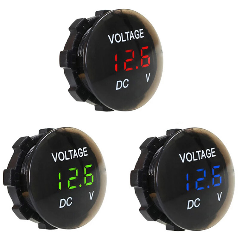 DC 12V-24V LED Panel Digital Voltage Volt Meter Display Voltmeter Car Motorcycle