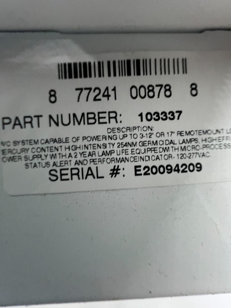 EnviroPure Clean Home Power System Control Panel 103337