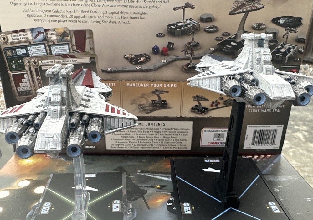 Star Wars Armada Venator Class Star Destroyer(fully painted)