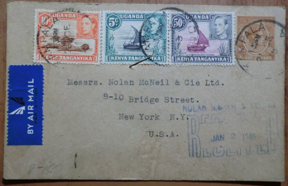 Uganda: 1946 postcard (op)