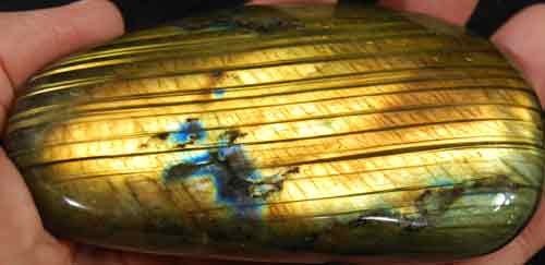 Labradorite Palm Stone (Grade AAA) #8