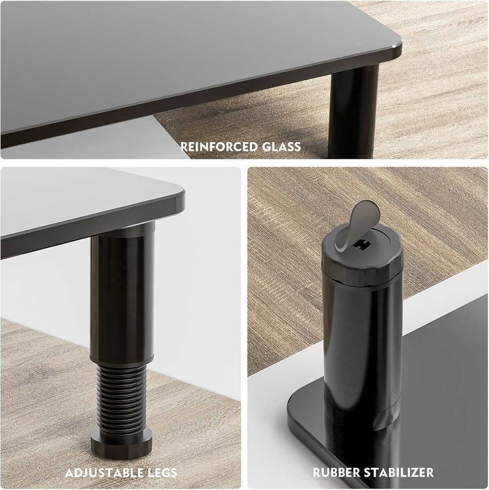 Space-Saving Desktop Stand for Monitor/Notebook