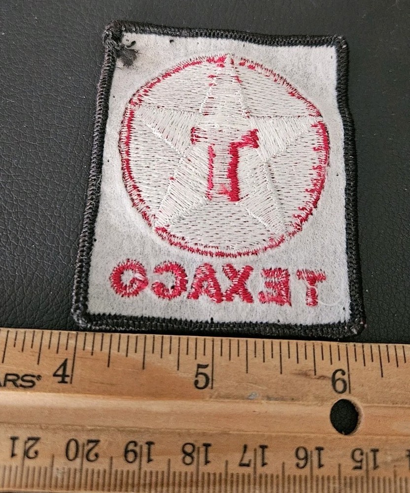 Vintage TEXACO Embroidered Uniform Jacket Hat Patch