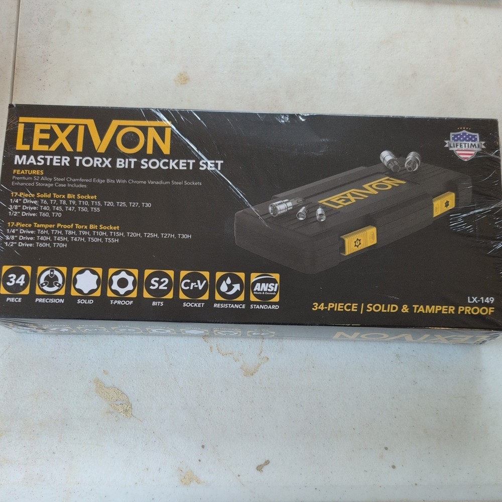 Master TORX Complete 34-Piece Socket Set - Enhanced Storage for Professionals