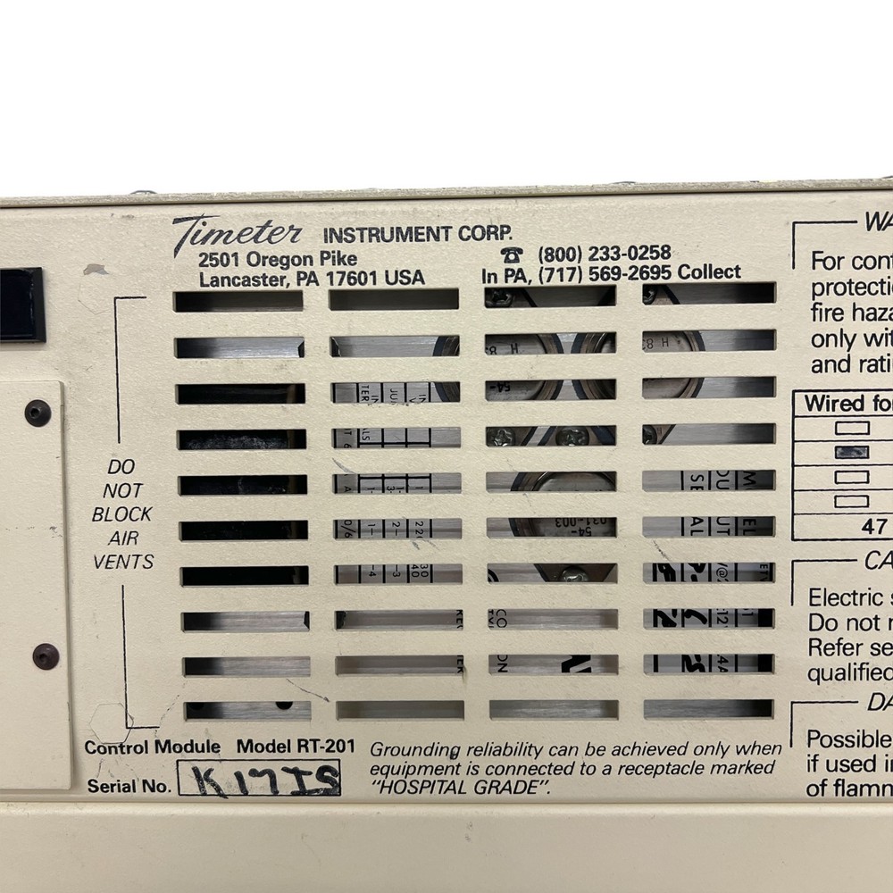Timeter RT-200 Calibration Analyzer System RT-201 RT-202 RT-203 Modules