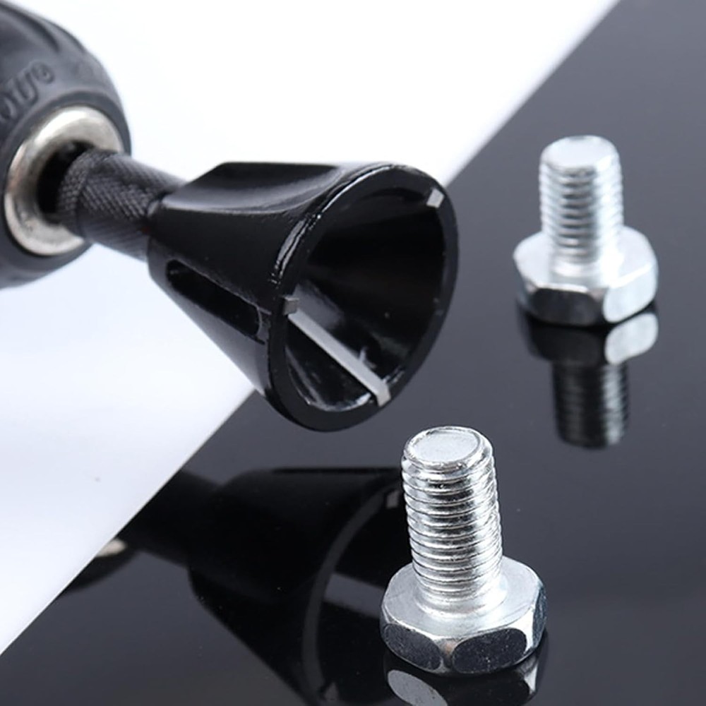 Carbide Deburring Tool, Chamfer External Edges of Threaded Rod Bolt Pipe, Remove