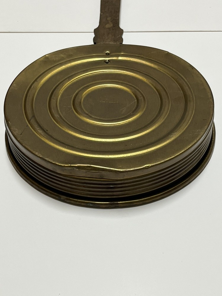 Warming Bed Pan Hammered Brass