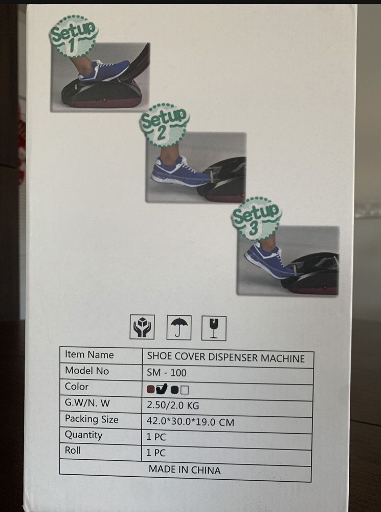 Shoe Cover Dispenser Machine - Automatic Chargeable -