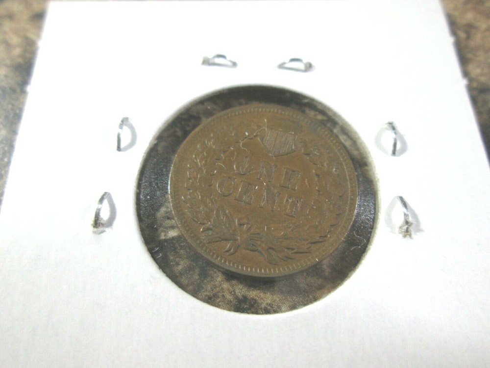 1907 INDIAN CENT RPD 1 OVER 1 GRADES XF AS4