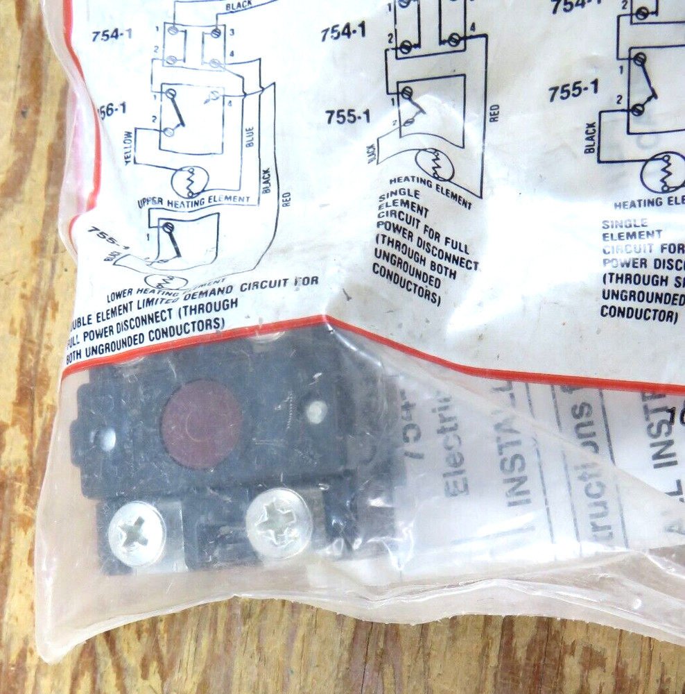 White Rodgers 754-1 Electric Water Heater Limit switch