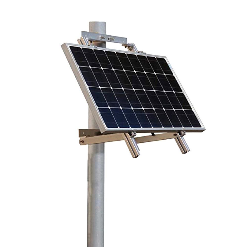 Renogy Solar Panel Side Pole Mount Flat Surface Off-Grid Up to 100W