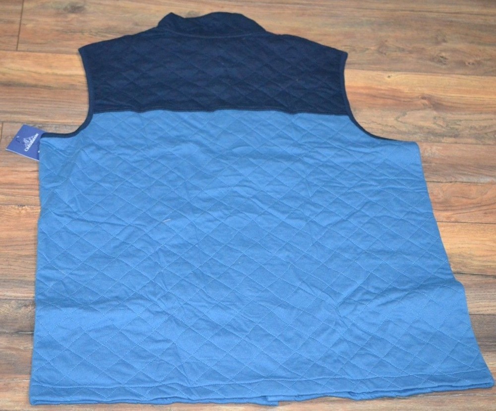 Croft & Barrow Mens Big & Tall Classic Active Vest Dark Blue