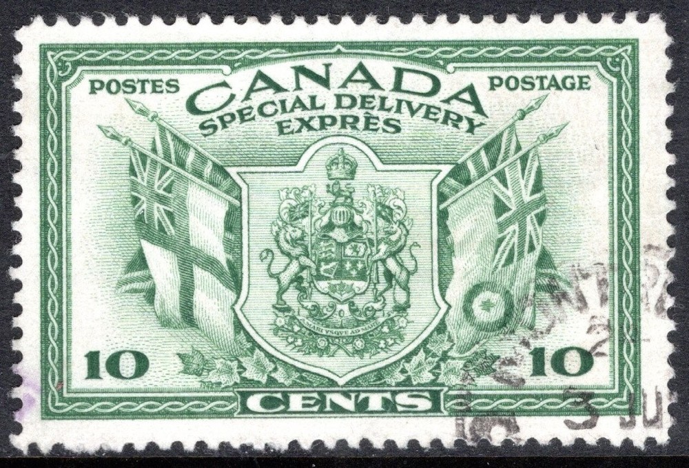 Canada Stamp Scott #E10, 10c, Special Delivery, Used, SCV$2.00