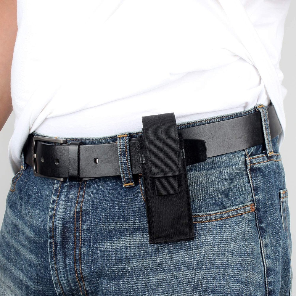 Tactical Molle Multitool Folding Knife Sheath Pouch Flashlight Holder Holster