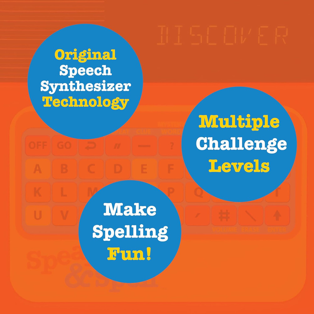 Speak & Spell Electronic Game - Educational Learning Toy, Spelling Games, 80S Re