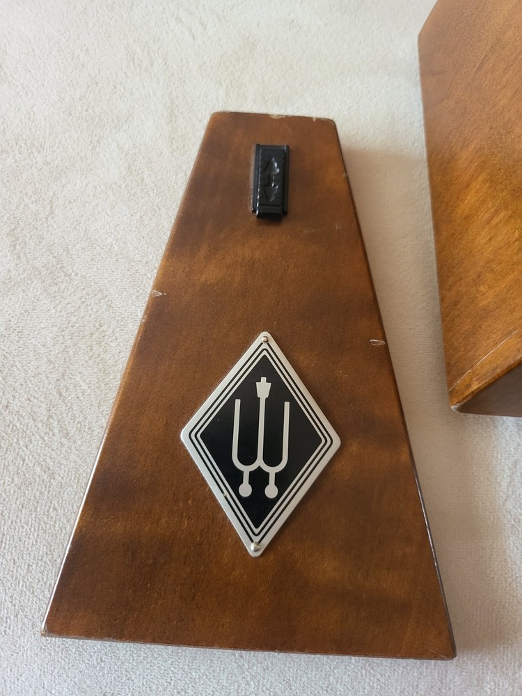 Wittner Metronome Vtg Windup Mahogany