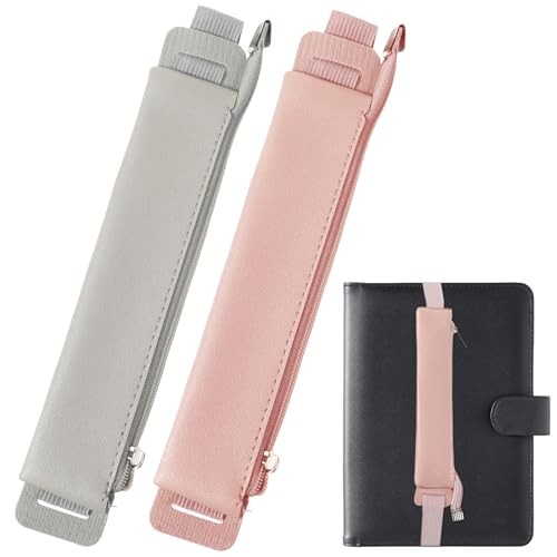 Elastic Pen Holder for Notebook, 2 Pcs Notebook Pen Holder Adjustable Pen