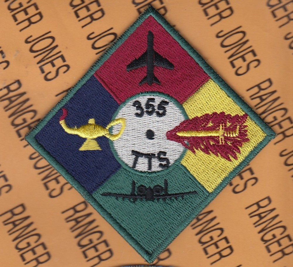 USAF Air Force 355th TTS Tactical Trainiong Squadron 3.5" patch
