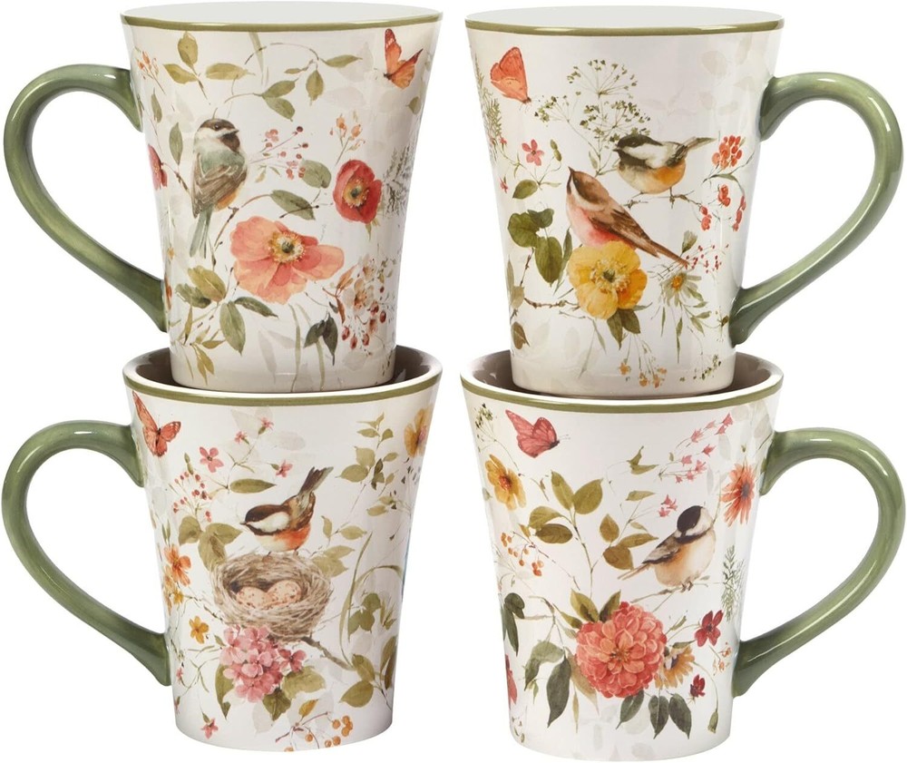 Certified International Nature's Song 16 Piece Dinnerware Set, Multicolor