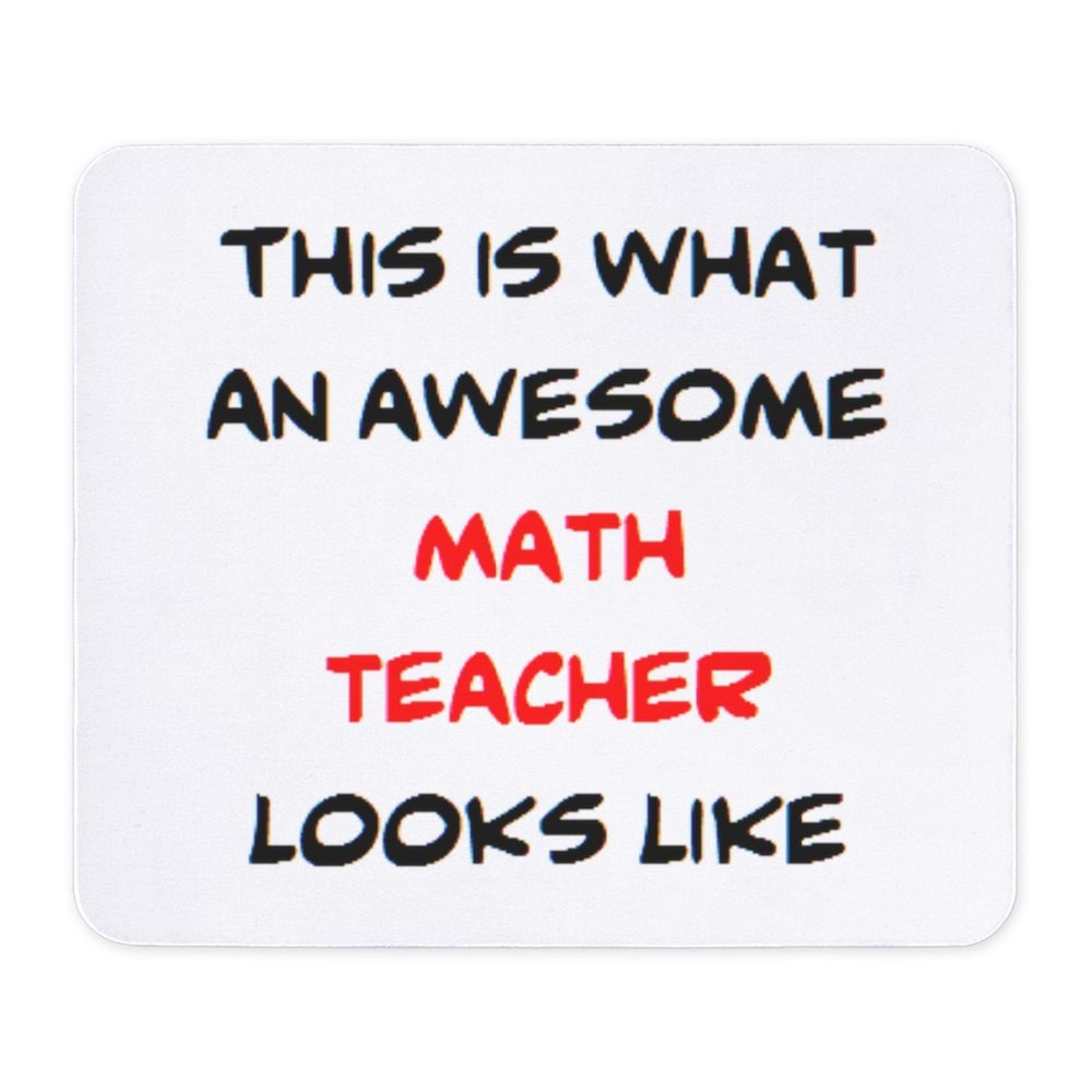 CafePress Awesome Math Teacher Mousepad  (413226454)