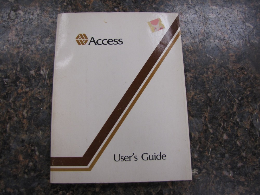 RARE HTF Original Access Computer System User's Guide 1st Edition 1983- HJ9
