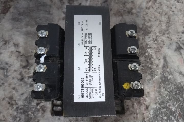 Square D 9070T100D20 208VAC; 230VAC; 460VAC Input Control Transformer (C)