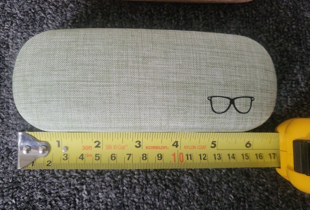 3 Pack- CHZZMS Hard Shell Eyeglasses Case Protector Linen Fabrics Glasses