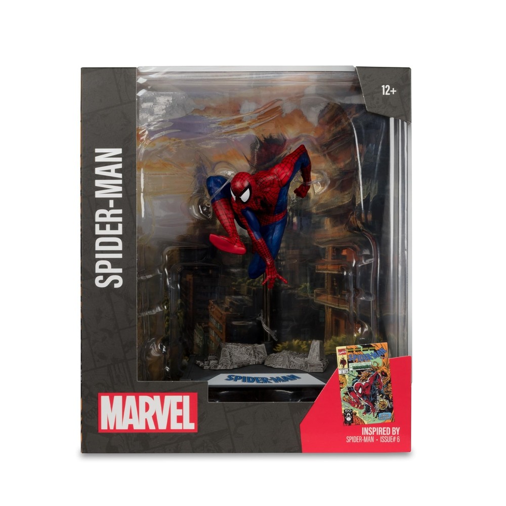 McFarlane Toys - Marvel Spider-Man 1:10th Scale Posed Figure with Scene (Spid...