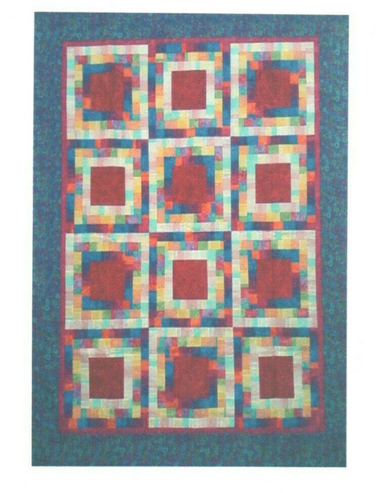 Paint Box Quilt Sewing Pattern Multiple Sizes Kidney Bean Quilts