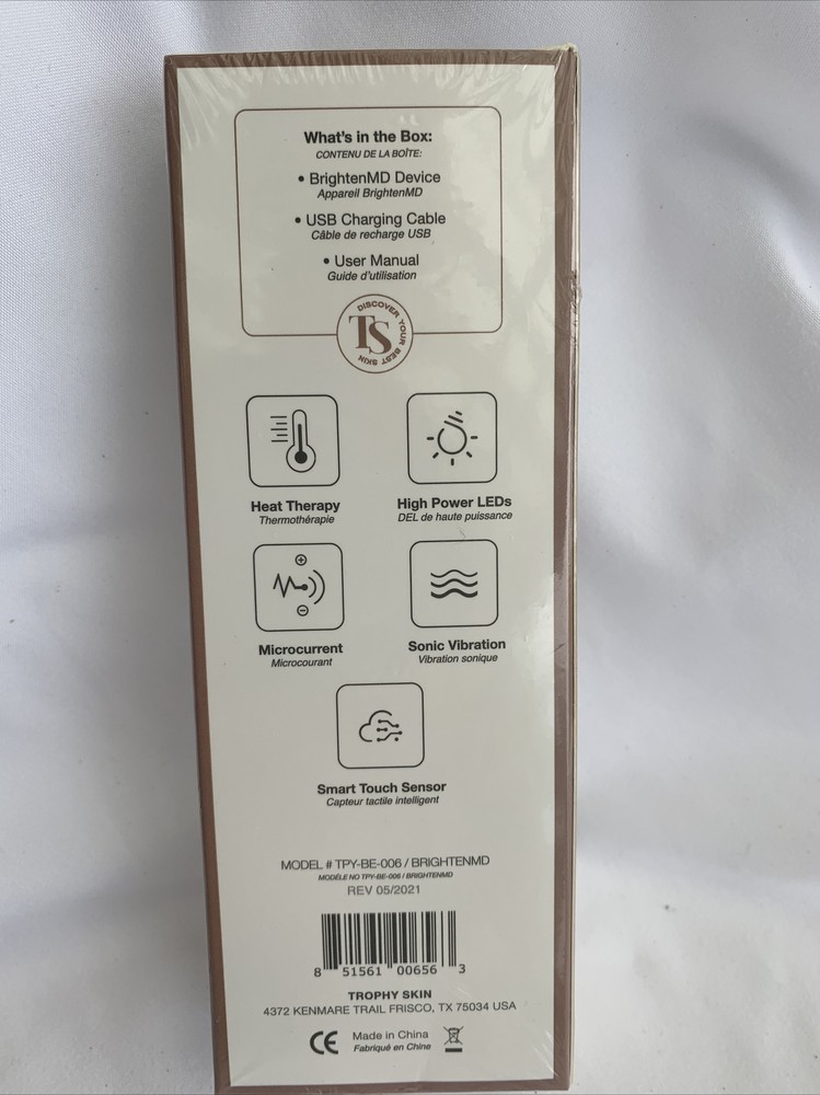 Trophy Skin BrightenMD Multi-Function Eye, Face & Neck Tool All Skin Types NIB