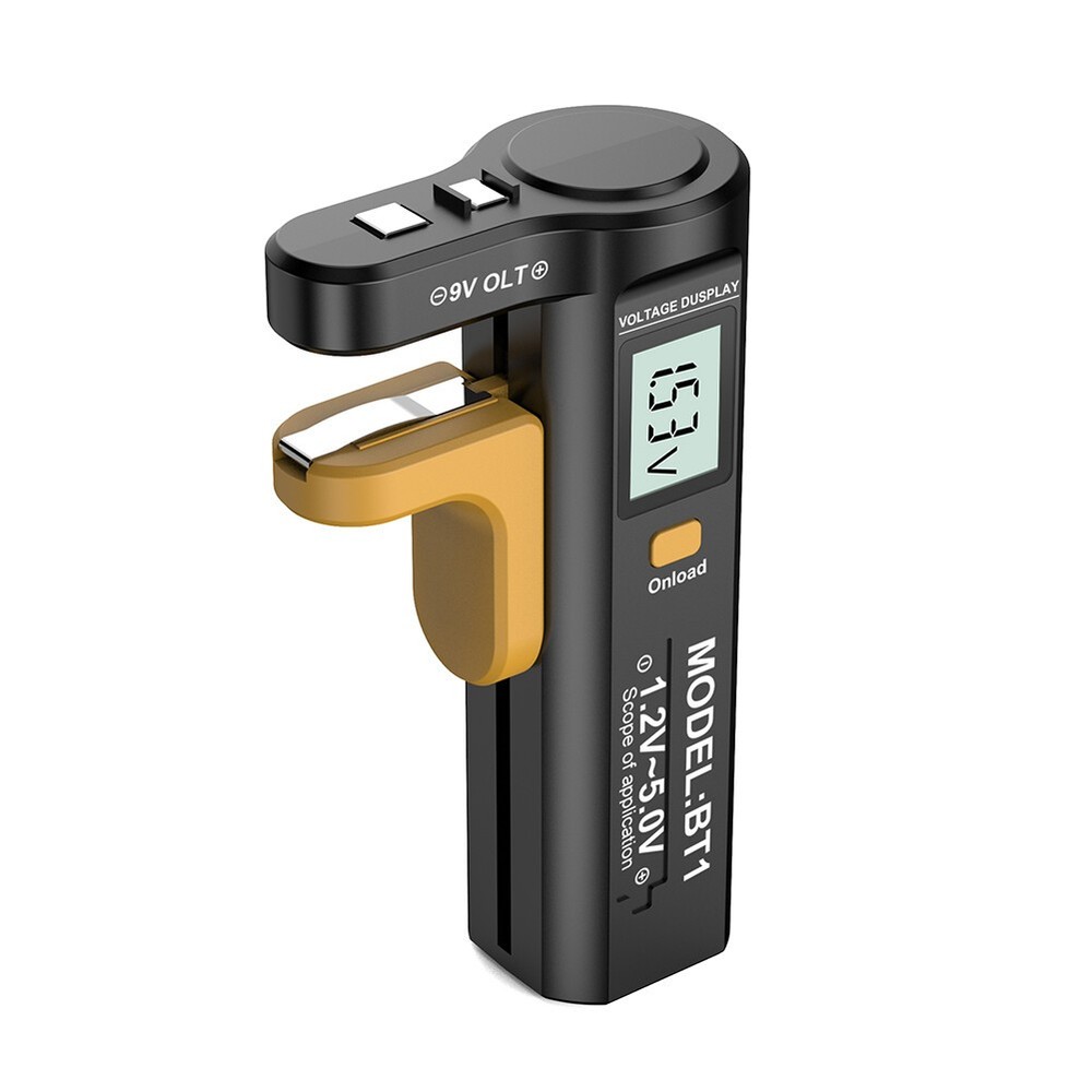 Battery Tester Battery Capacity Tester Button Cell Volt Checker 9V/1.5V/AA/AAA