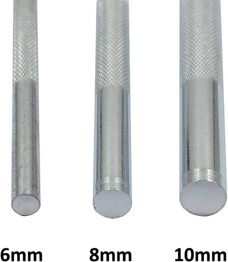 7 Pcs Metal Domed Rivet Fixing Setting Tool Spike Rivets Setter