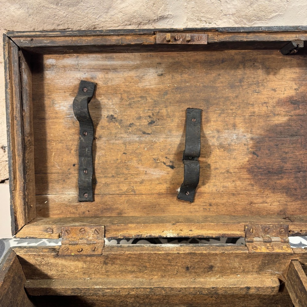 Vintage Workman Tool Chest Pine 1940's Original Iron Hardware