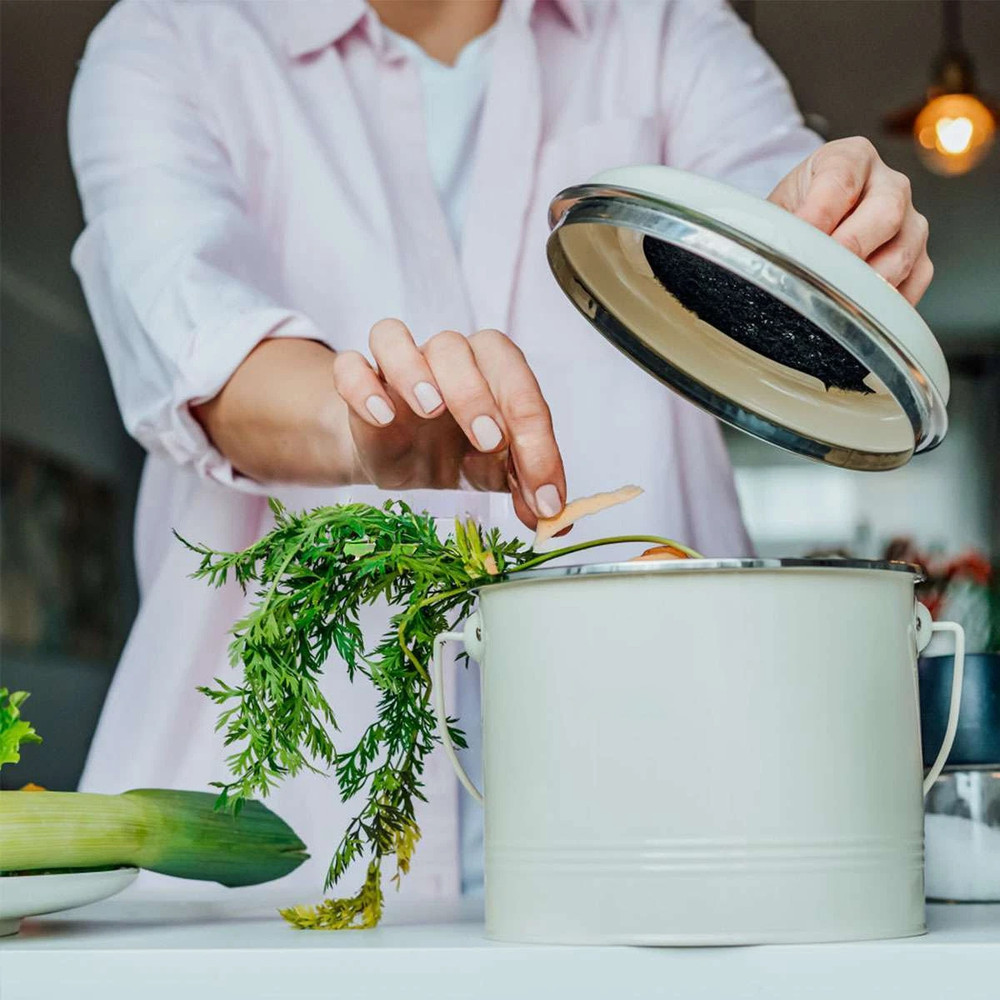 6 Pack 6.7 Inch Compost Bin Vent Filter Cotton Keep Air Fresh Indoors