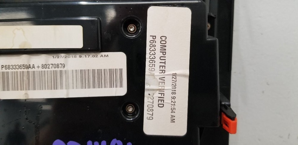 18 DODGE DURANGO SRT 392 TEMPERATURE HVAC CONTROL 68333659AA