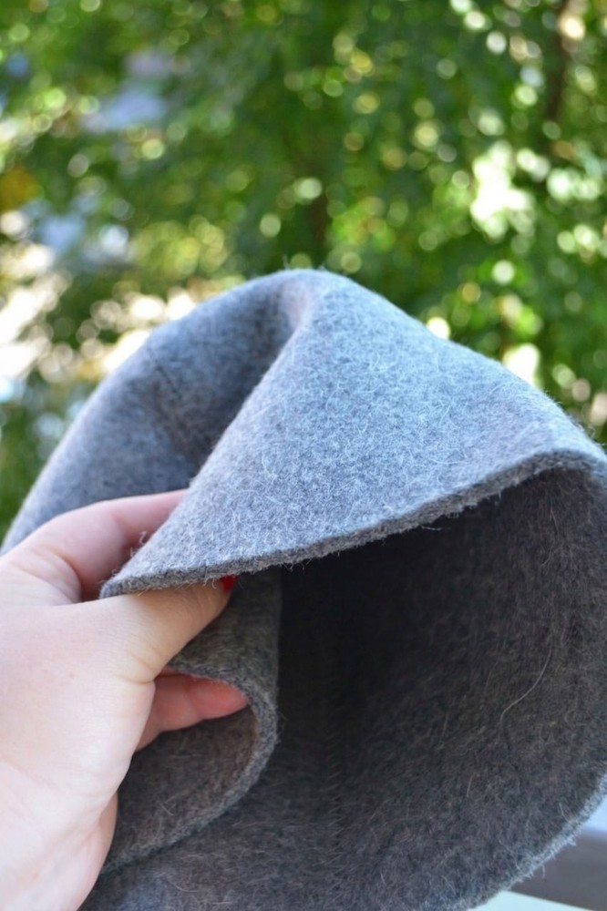 2 Sauna Hats - matching set for couples, XL size sauna hat 100% Wool