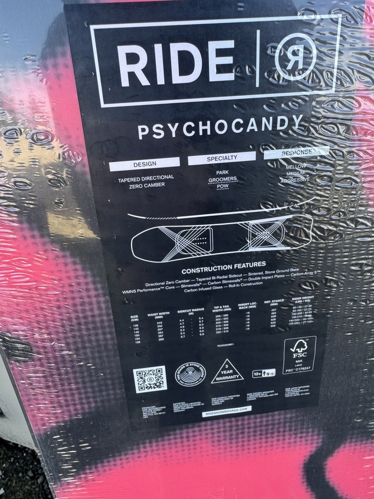 Ride Psychocandy 150cm 2024