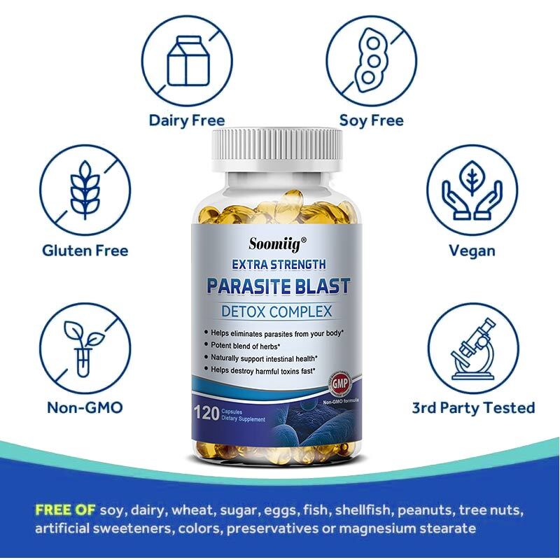 Parasite Blast Detox Body Cleanse Complex Anti- PARASITE Support