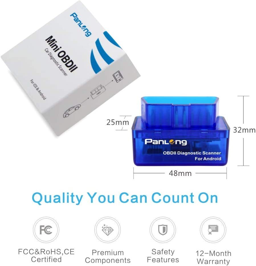 Bluetooth OBD2 OBDII Car Diagnostic Scanner Check Engine Android Torque Pro