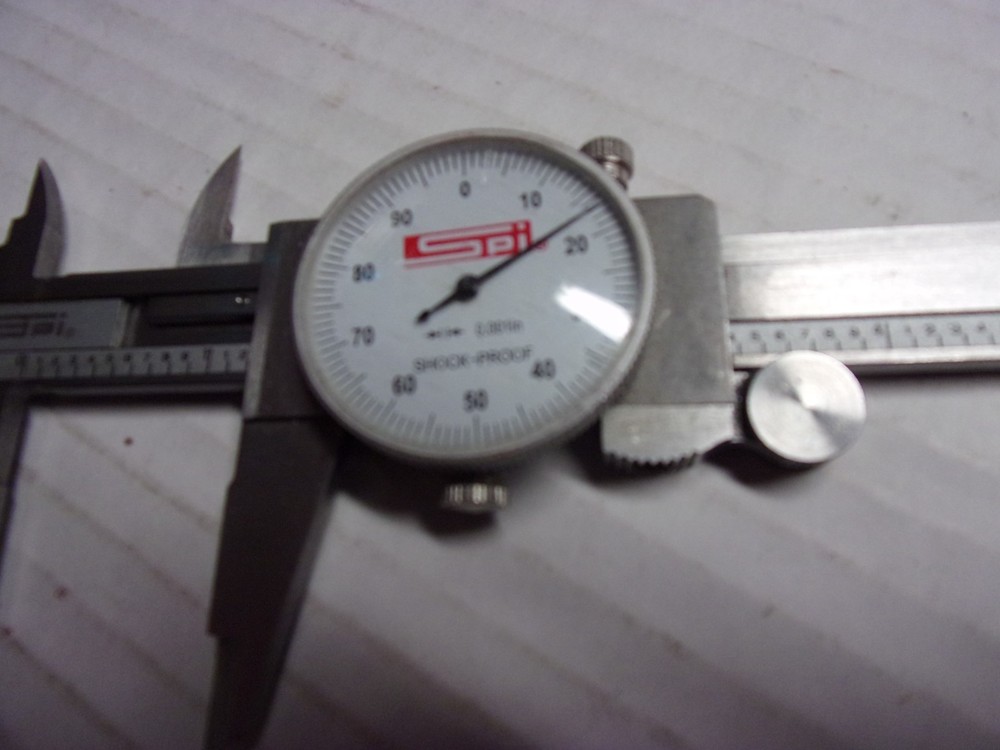 SPI Dial Caliper 0-6" W/Storage pouch Shock Proof used