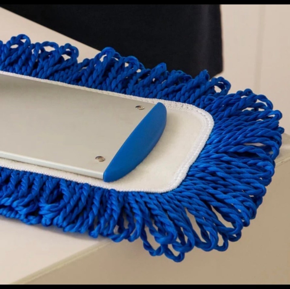 2- Pack 18” Microfiber Traditional Fringe Dry or Dust Mop Pad