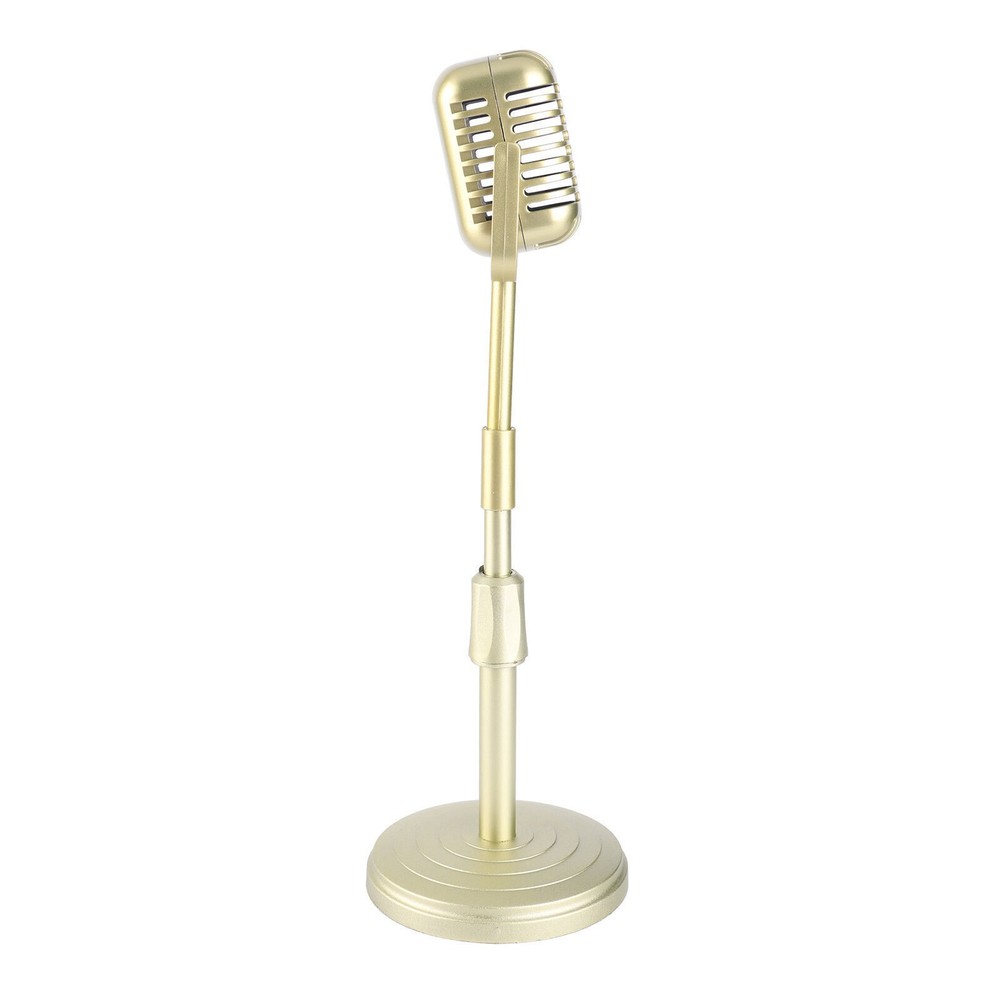 Simulation Old Fashioned Microphone Model with Stable Base and Support Rod Retro