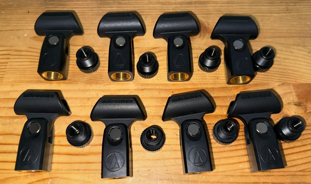 Audio Technica model AT8405A microphone clip - 8 of them