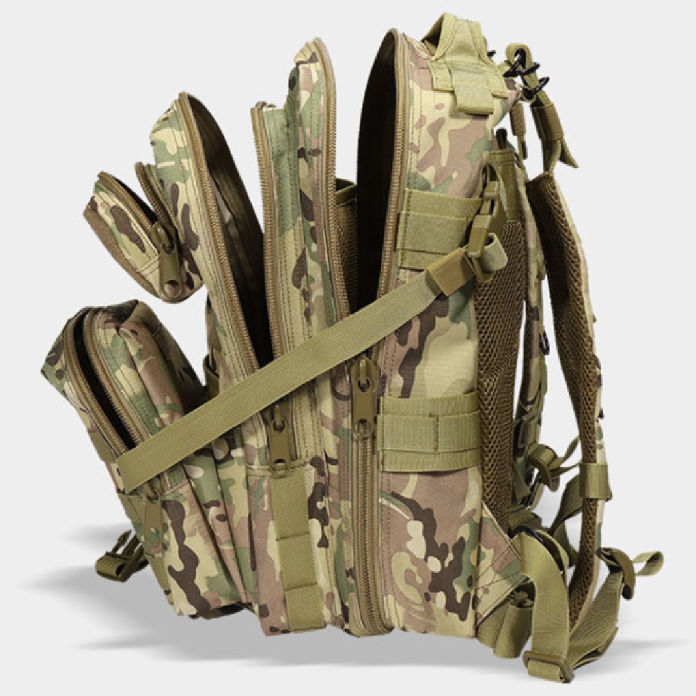 Tactical Camouflage Polyester Reinforced Backpack