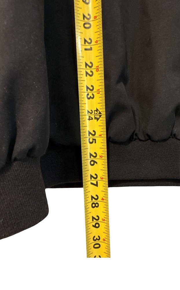 Wedge Windbreaker Black Golf Pullover Size Medium Lightweight Crew Neck