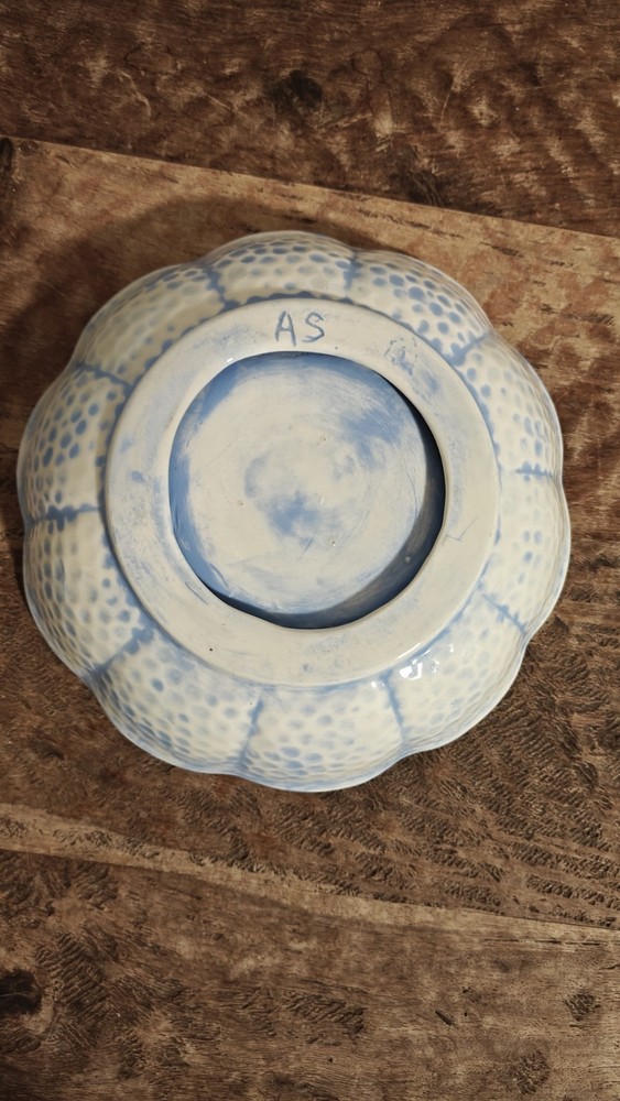 Vintage ceramic Blue And White Pitcher And Basin