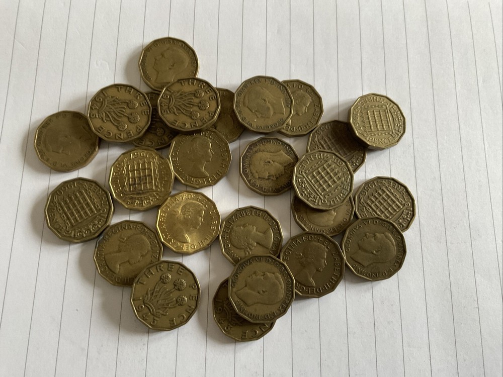 64 x. Brass Threepence