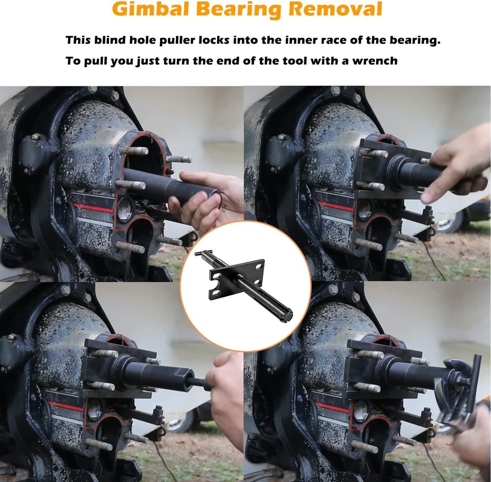 Gimbal Bearing Puller Remover Engine Alignment Hinge Pin Tool for Mercruiser